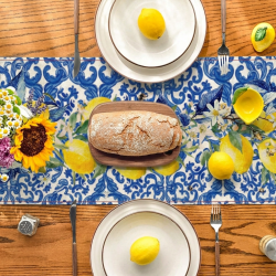 Lemon Pattern Table Runner